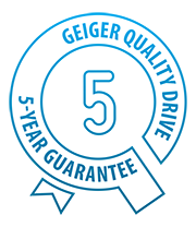 geiger - 5 year guarantee